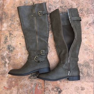 Olive green Just Fab boots